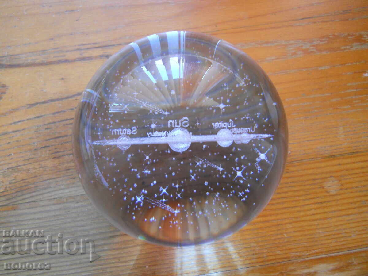 3D κρυστάλλινη σφαίρα με εικόνα του Ηλιακού Συστήματος με τιμή € 10.23 | 20.01 BGN 3D κρυστάλλινη σφαίρα με εικόνα του Ηλιακού Συστήματος με τιμή € 10.23 | 20.01 BGN