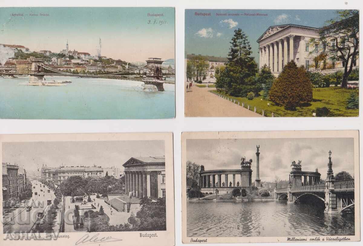 Ουγγαρία Βουδαπέστη δεκαετία του '20 4 καρατίων ταξιδεμένο