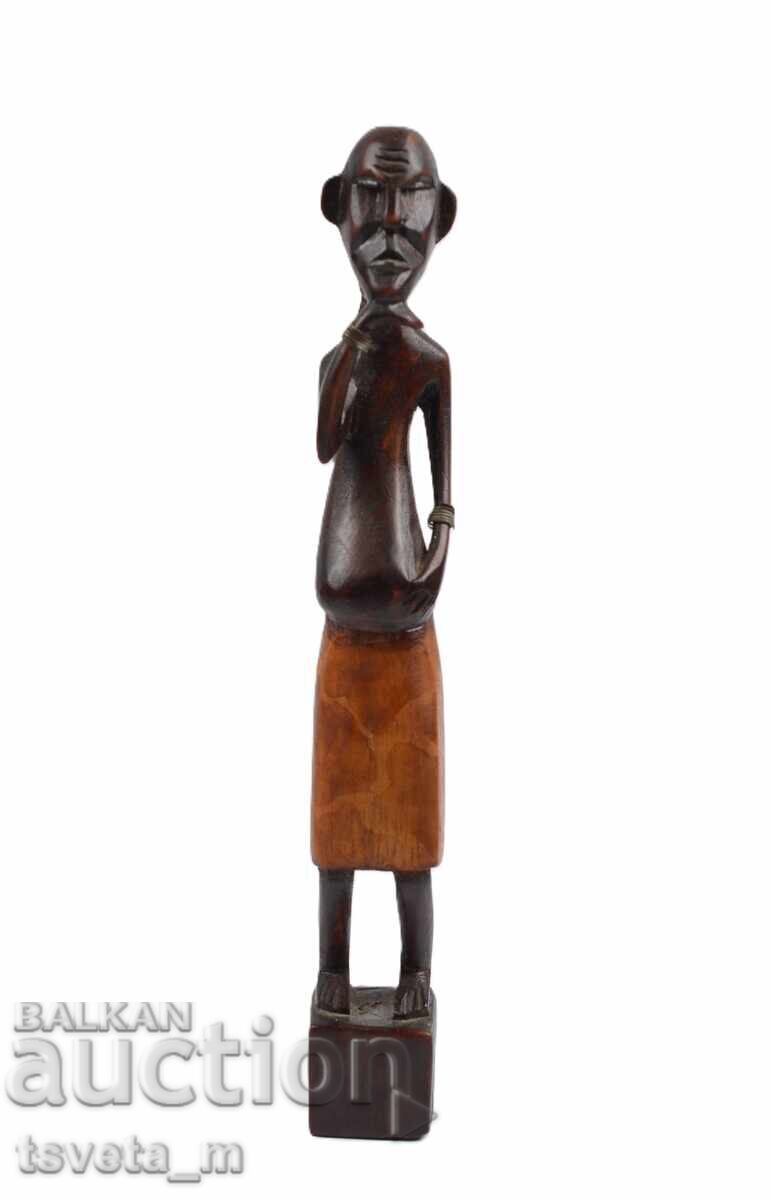 Handmade African wooden figurine