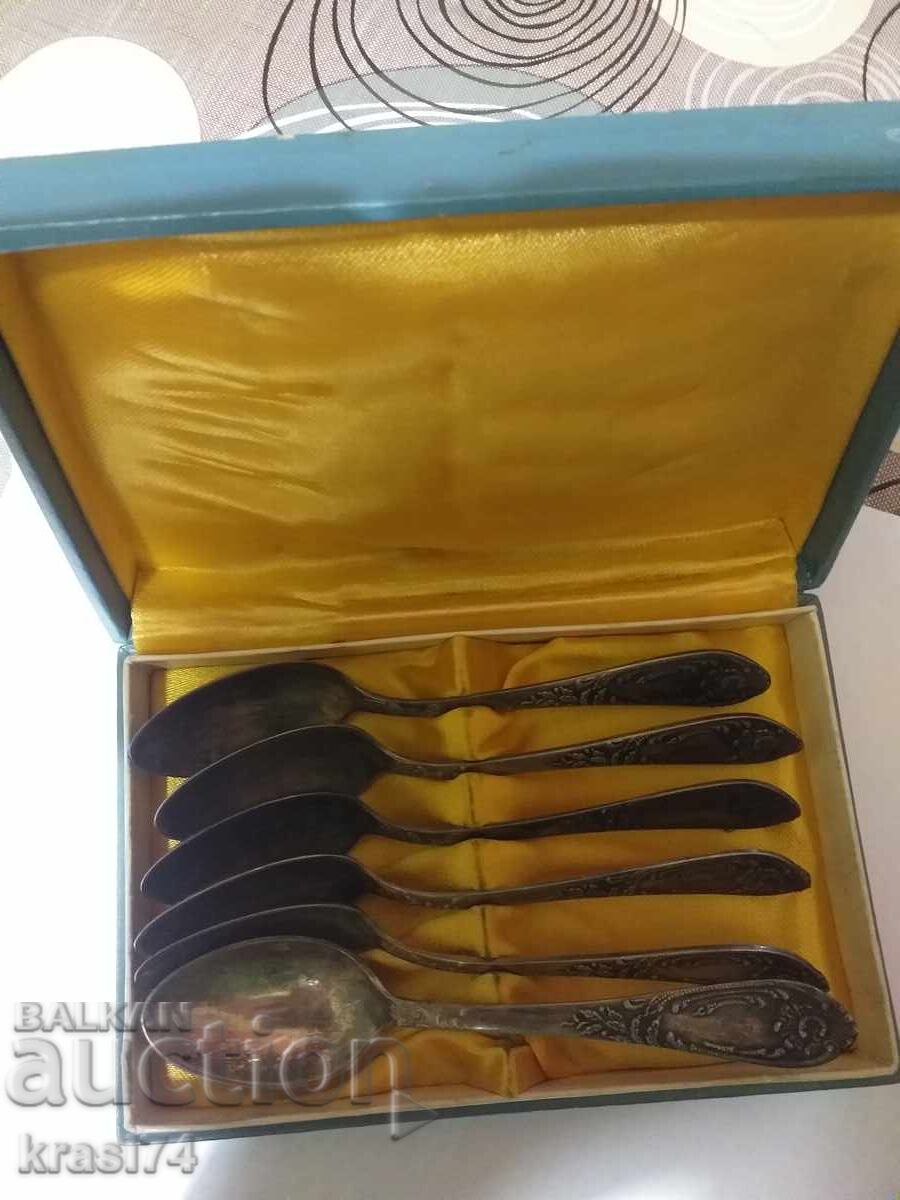 Silver plated spoons