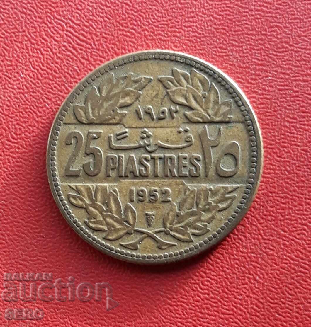 Liban-25 de piastri 1952