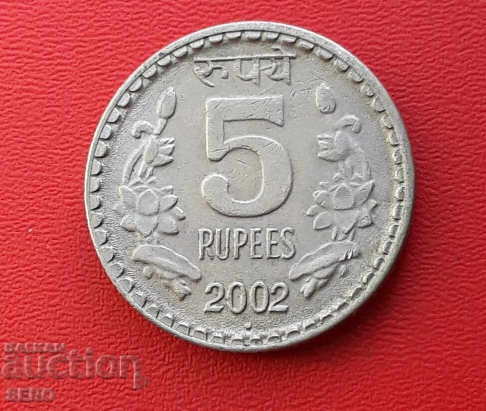 India - 5 rupii 2002 India - 5 rupii 2002