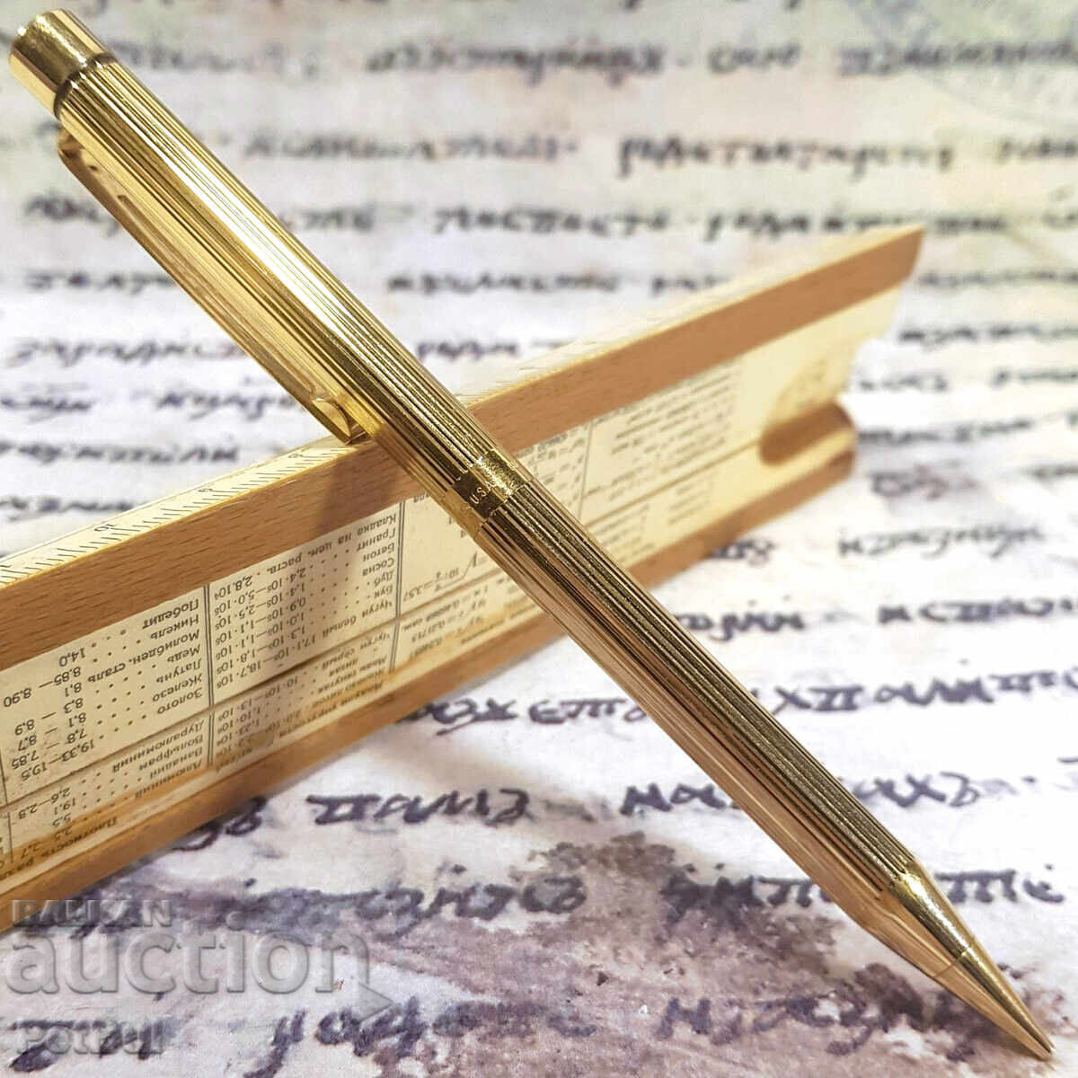 Sheafer Старинен Позлатен Пиромолив Electroplated Pencil