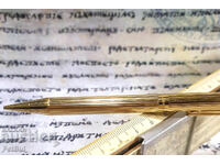 Creion mecanic vechi placat cu aur Sheaffer, anii 1950