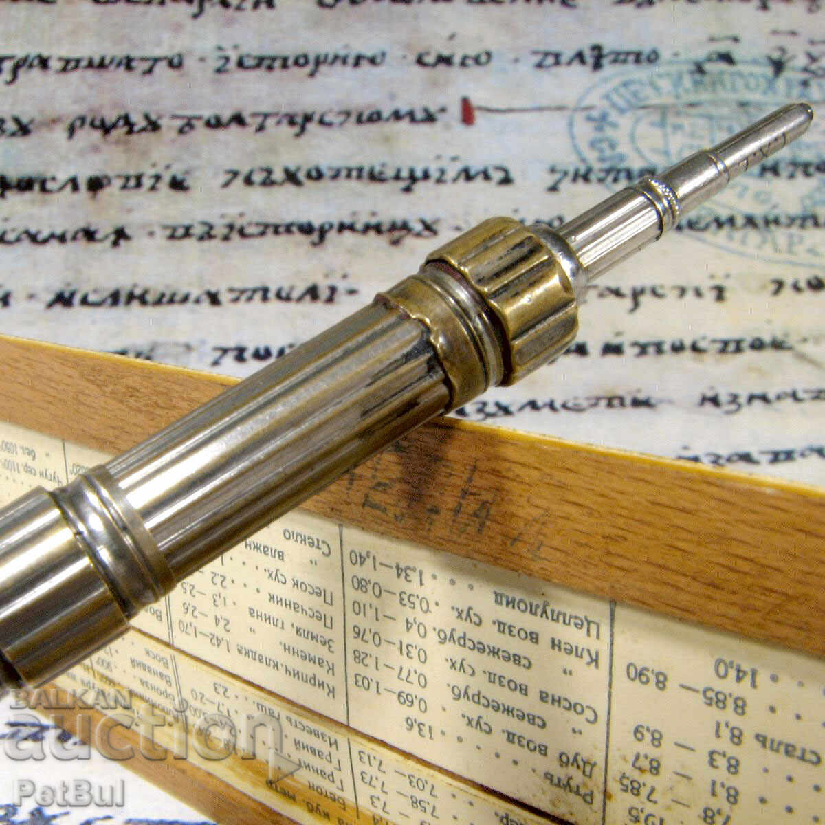 Livrarea Vechi Suport de Creion MOLLIV Piatră Somon Slide Pen Nib Holder