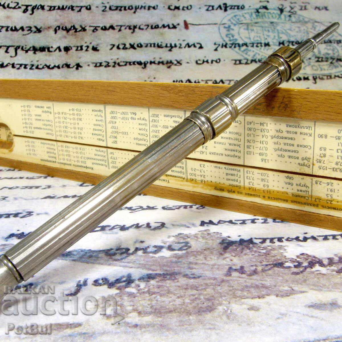 Antică Stilou vechi și CREION cu glisor anii 1900 - 5 Antică Stilou vechi și CREION cu glisor anii 1900 - 5