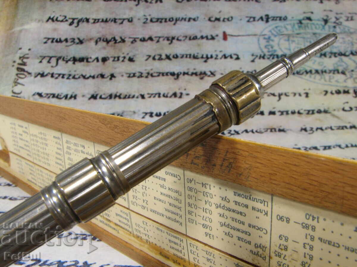 Vechi Suport de Creion MOLLIV Piatră Somon Slide Pen Nib Holder - 7