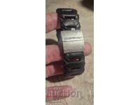 EMPORIO ARMANI - BRĂȚARĂ ARGINTIE - PIELE