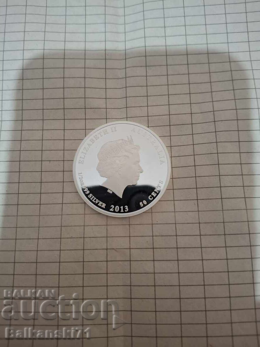 Доставка на 1/2 oz сребро Australia 2013