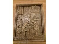 Πίνακας ζωγραφικής, ξυλόγλυπτο