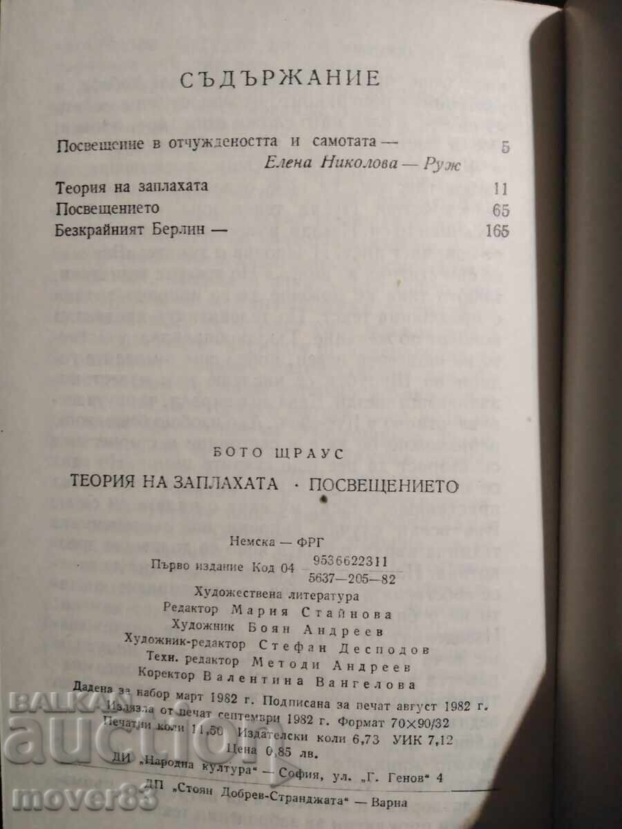 Auction  Dedication. Botho Strauss