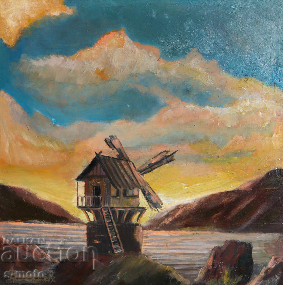 Oil painting landscape with price € 112.48 | 219.99 BGN Oil painting landscape with price € 112.48 | 219.99 BGN