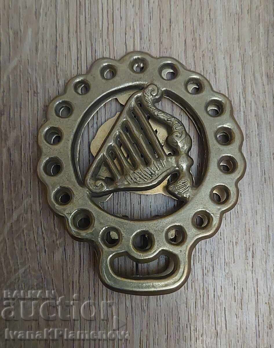 Щипка винтидж голяма месинг за ценители