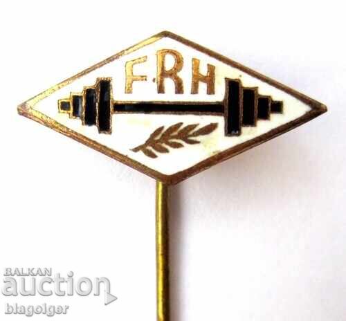 New Zealand Weightlifting Federation - Old - Enamel