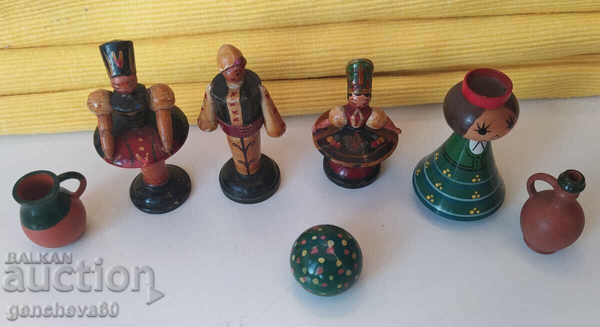 Used Antique - Russian Wooden Dolls - 5