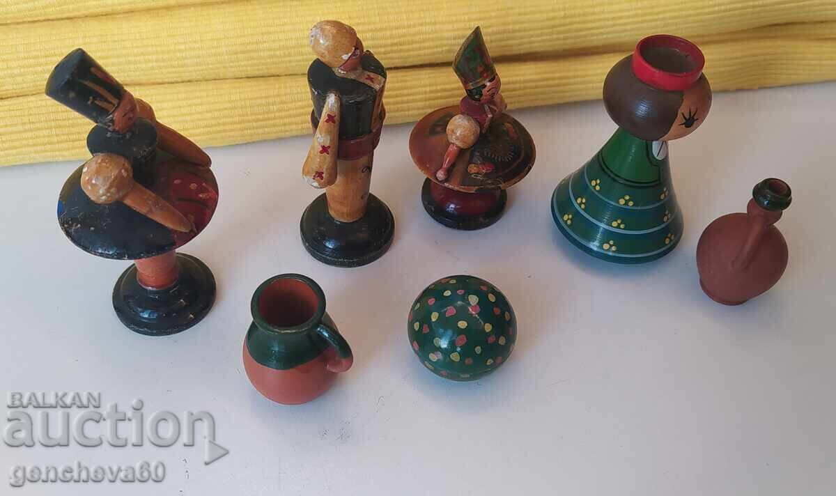 Used Antique - Russian Wooden Dolls - 6