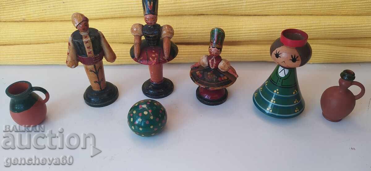 Used Antique - Russian Wooden Dolls - 7