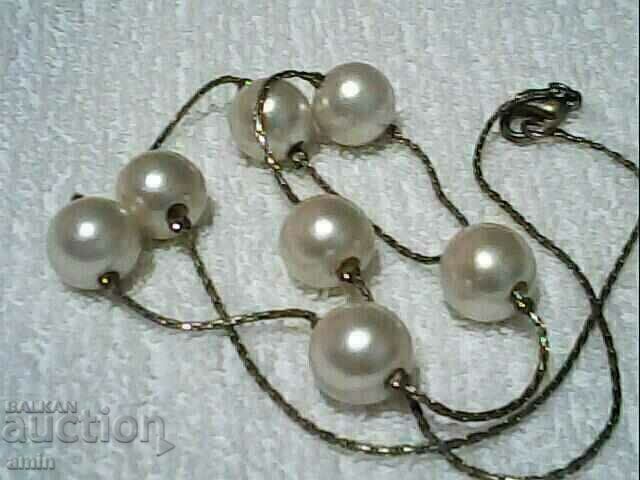 Доставка на старо колие от естествени перли тип седев 13мм