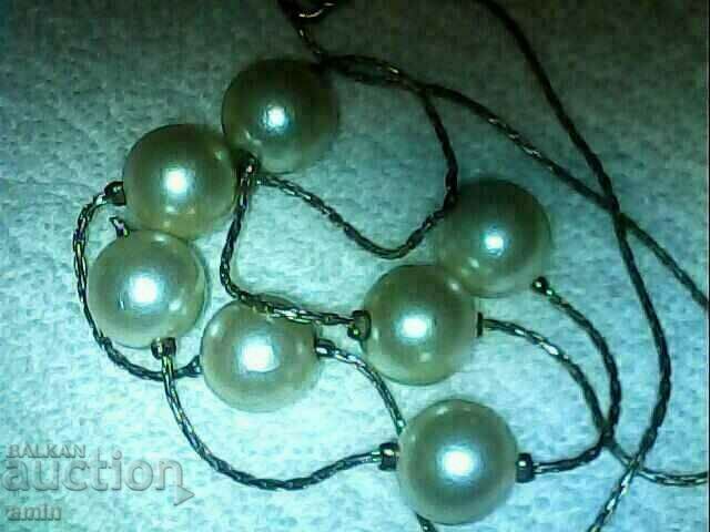 old necklace of natural pearls 10 mm - 5 old necklace of natural pearls 10 mm - 5