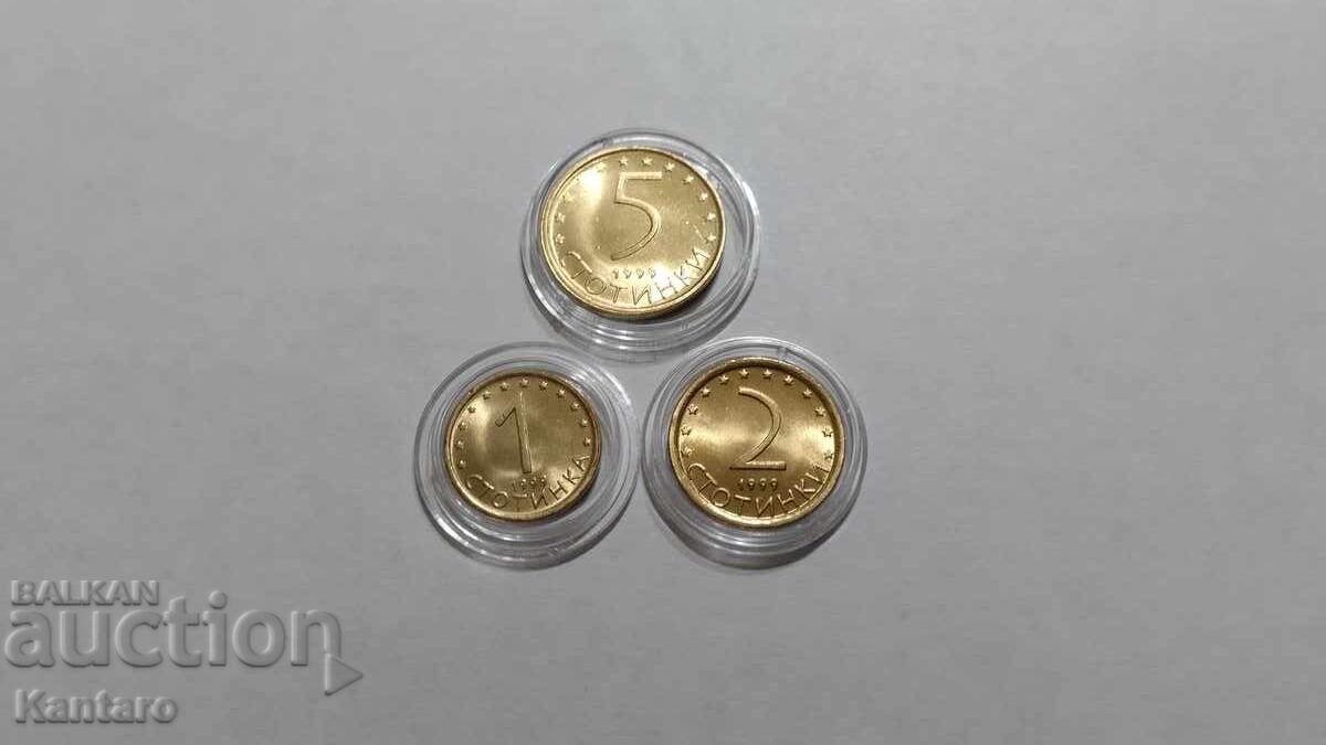 Monede - BULGARIA - 1 ; 2 ; 5 stotinki - 1999 - UNC 1 cu preț € 6.14 | 12.01 BGN