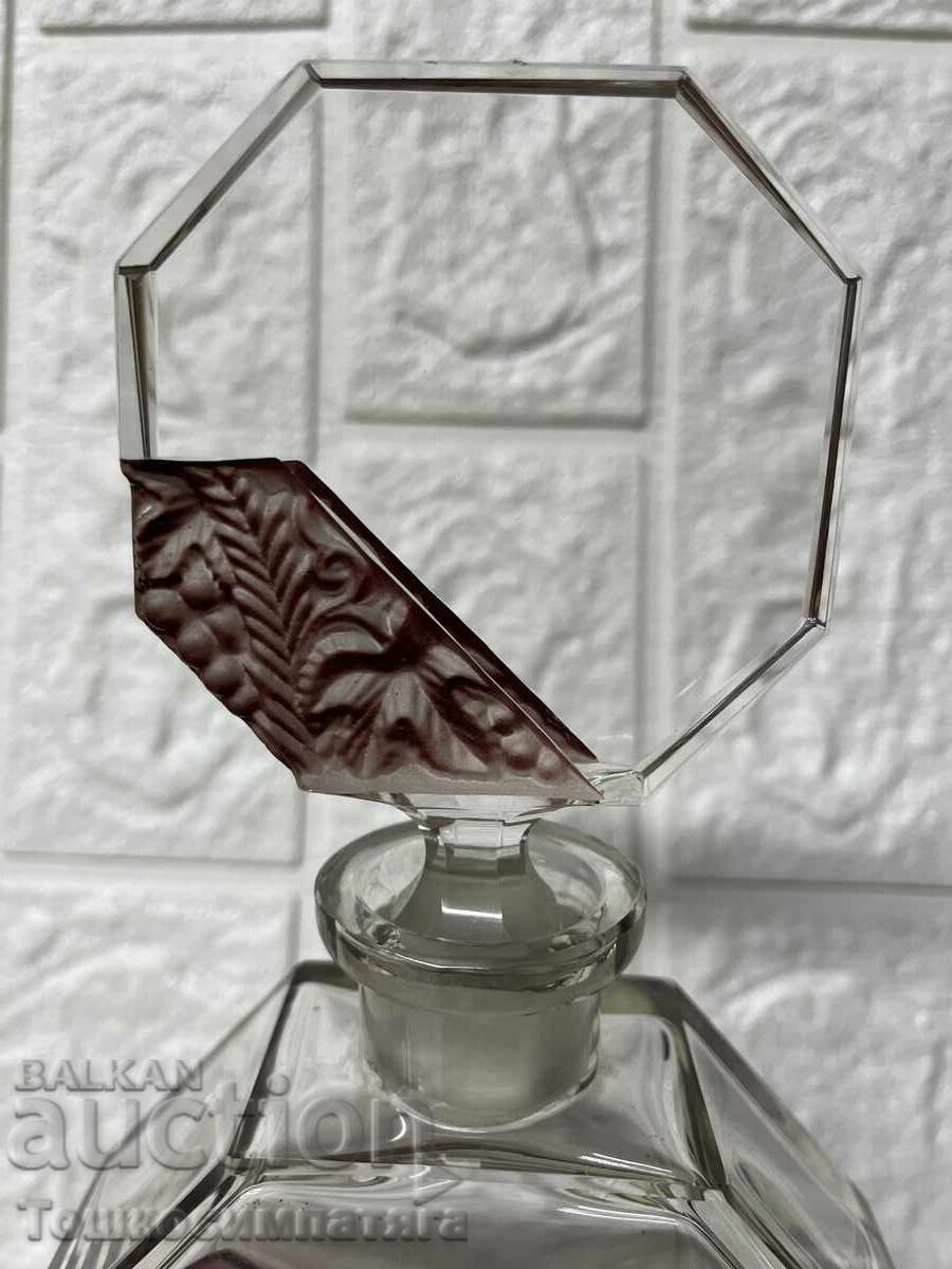 Vintage carafe with six shot glasses, Bohemia, Czechoslovakia - 6 Vintage carafe with six shot glasses, Bohemia, Czechoslovakia - 6