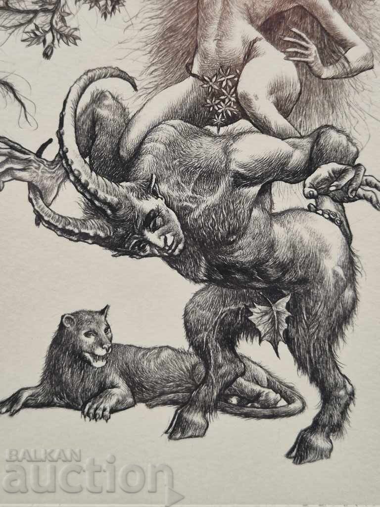 Delivery of Robert Baramov 1966-2021 "The General" around 2010 lithograph