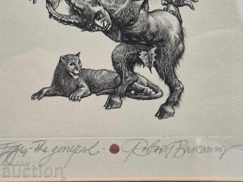 Robert Baramov 1966-2021 "The General" around 2010 lithograph - 5