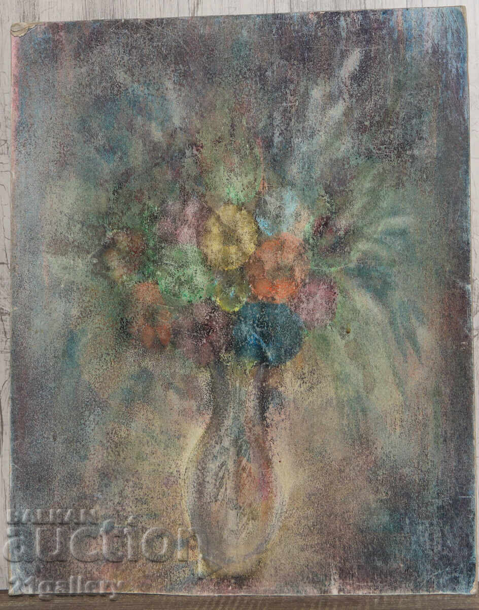 Licitație Stoyno Dobrev (1942 - 2018) Natură statică cu flori Licitație Stoyno Dobrev (1942 - 2018) Natură statică cu flori