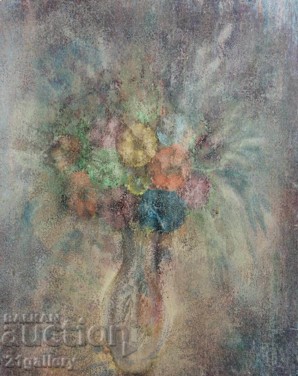 Stoyno Dobrev (1942 - 2018) Natură statică cu flori Stoyno Dobrev (1942 - 2018) Natură statică cu flori