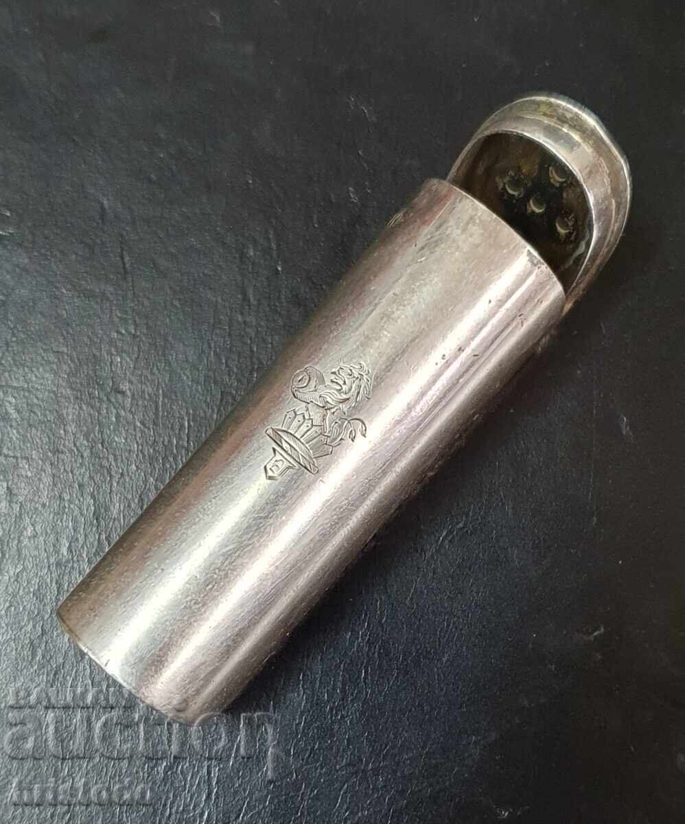 Unique. English silver leech box 1883 Unique. English silver leech box 1883