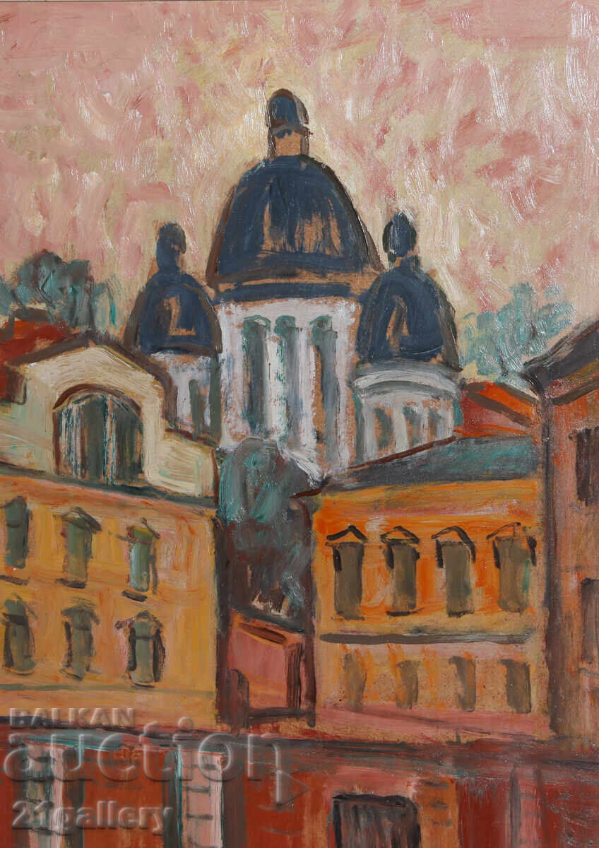 Prof. Stoyan Domuschiev (1935-2021) Peisaj ulei cu preț € 357.90 | 699.99 BGN