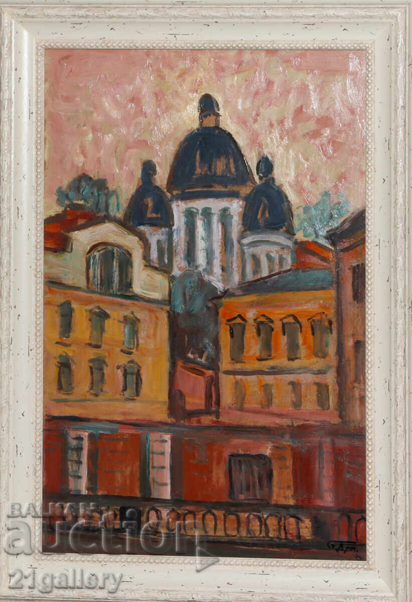 Prof. Stoyan Domuschiev (1935-2021) Peisaj ulei