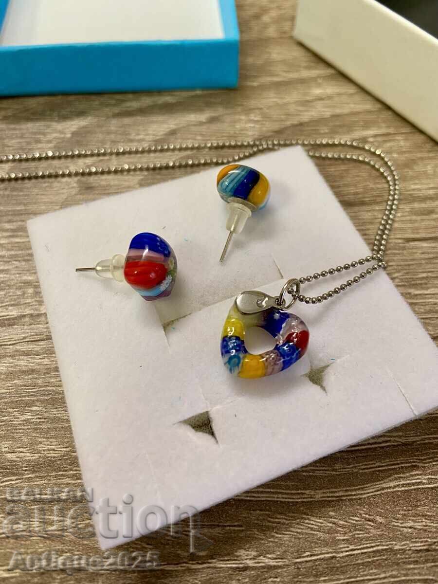 Bright Murano glass set with price € 40.00 | 78.23 BGN