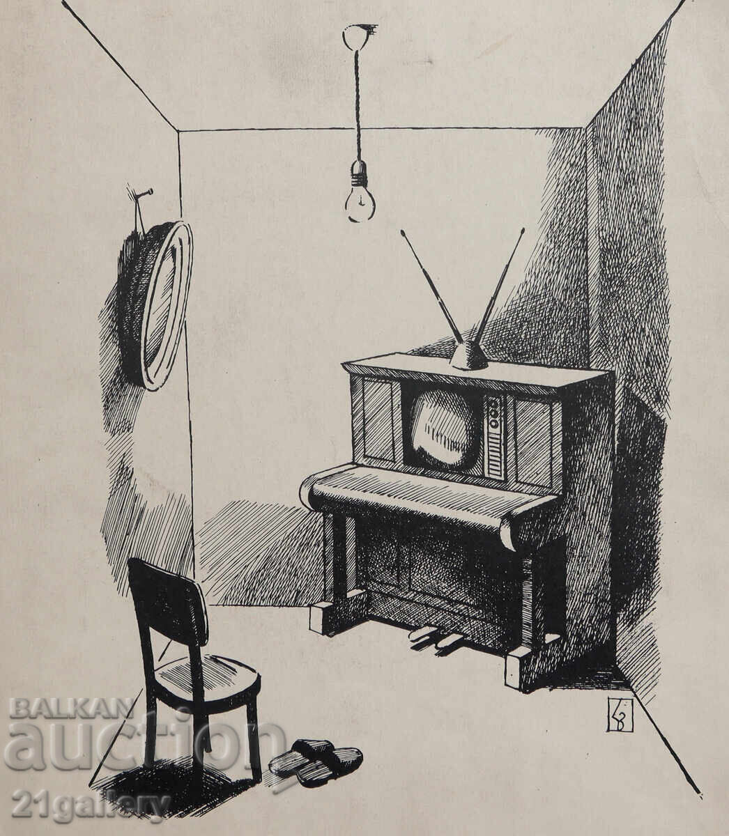 Lyudmil Dimitrov Abstract Composition Caricature