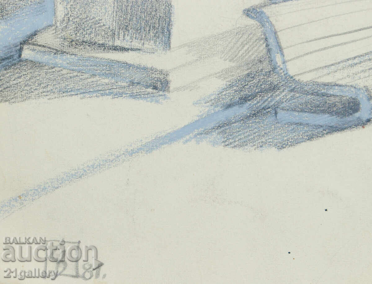 Lyudmil Dimitrov compoziție abstractă caricatură - 6