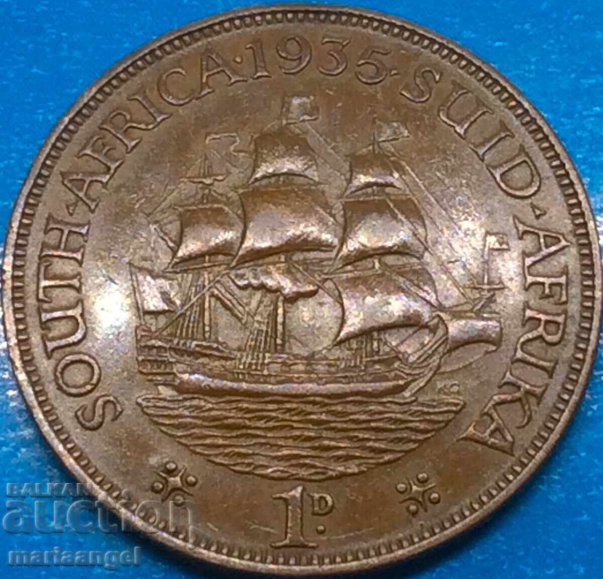 1 Penny 1935 Νότια Αφρική George V 1910-1936 9,47g - 5