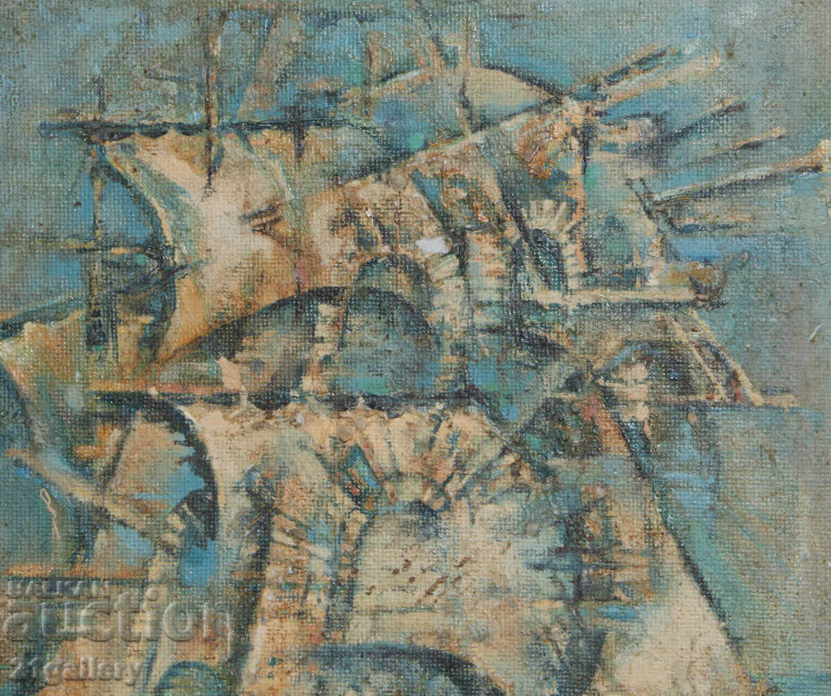 Доставка на Полина Герджикова Абстрактна композиция кораб