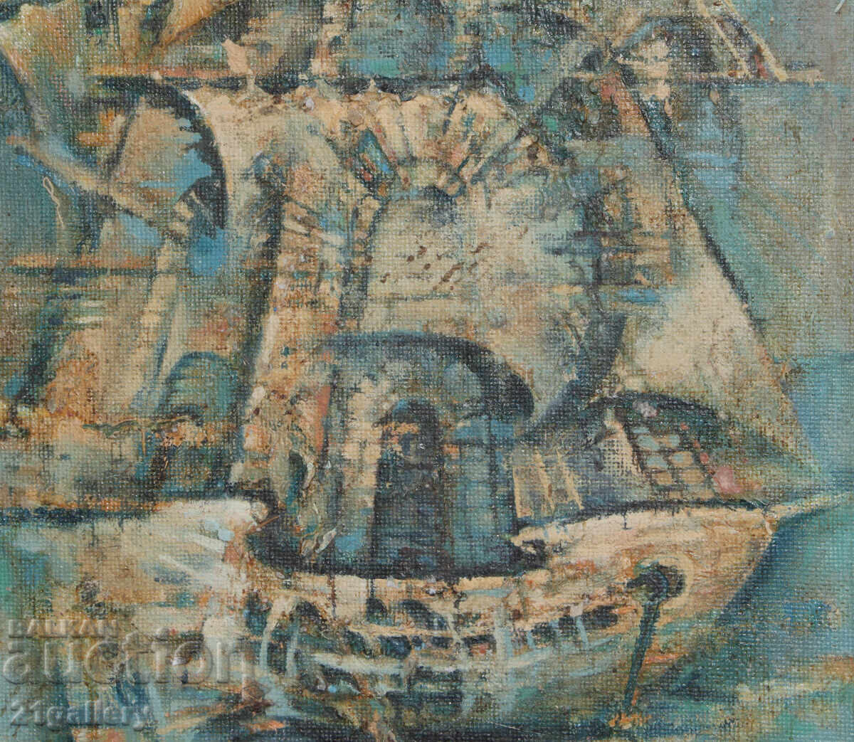 Полина Герджикова Абстрактна композиция кораб - 5