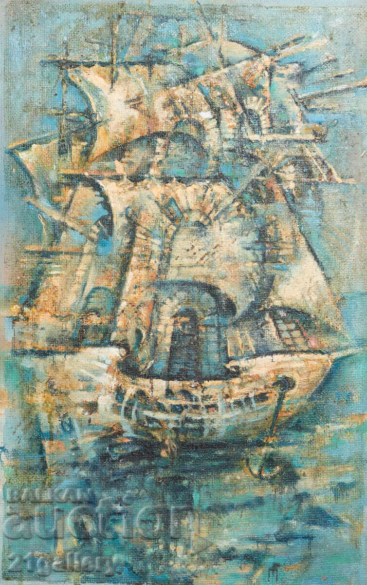 Полина Герджикова Абстрактна композиция кораб