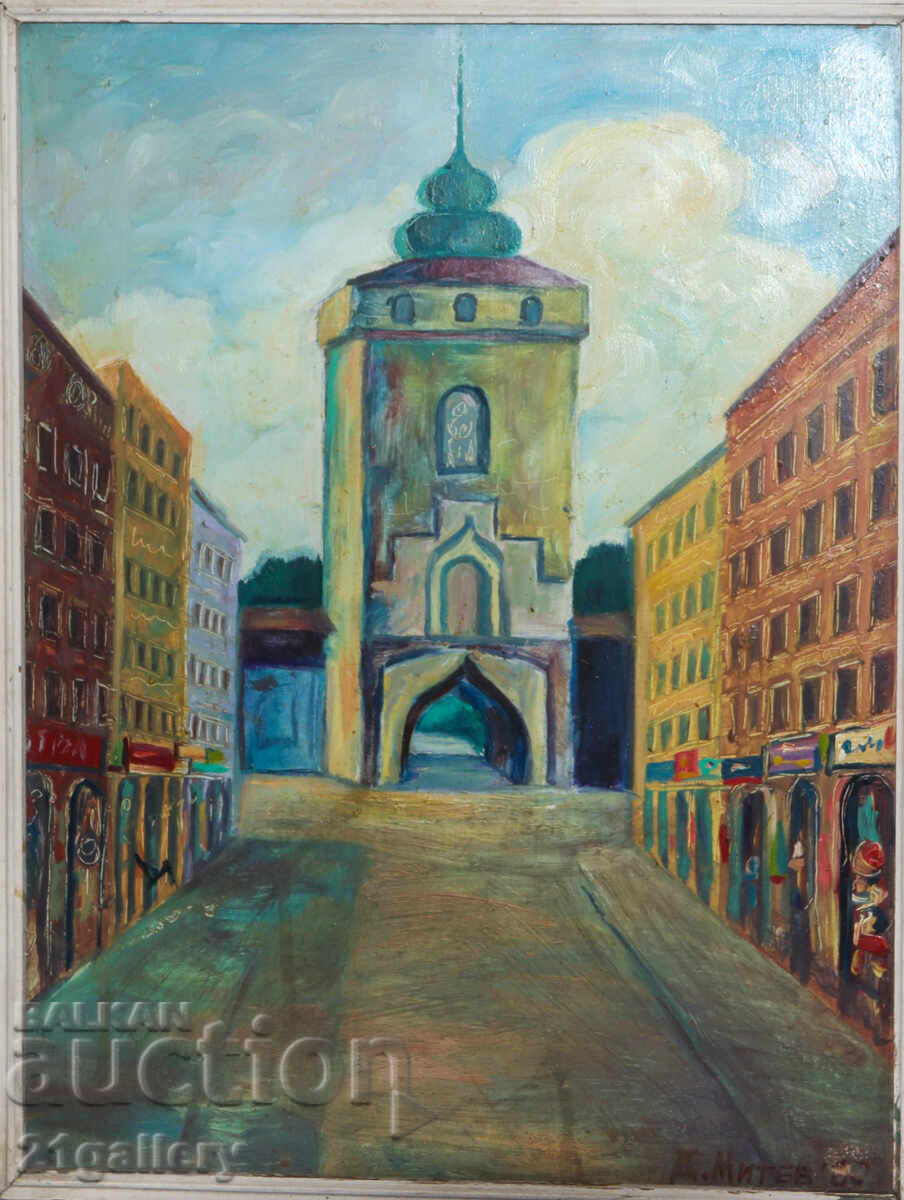 Auction  Dimitar Mitev Oil Paintings Cityscape