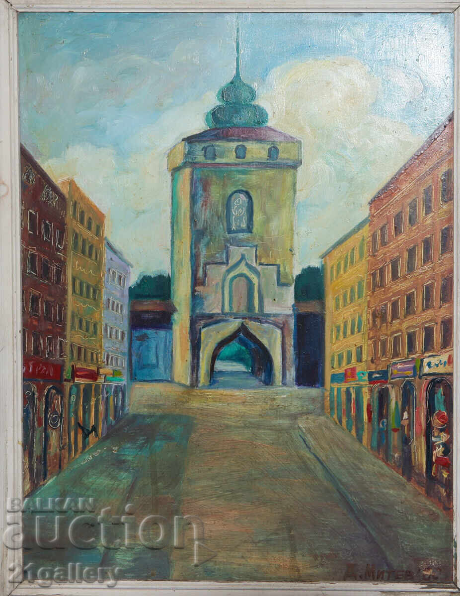 Dimitar Mitev Oil Paintings Cityscape