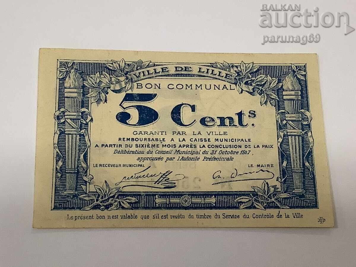 Франция 0,05 франк 1917 година