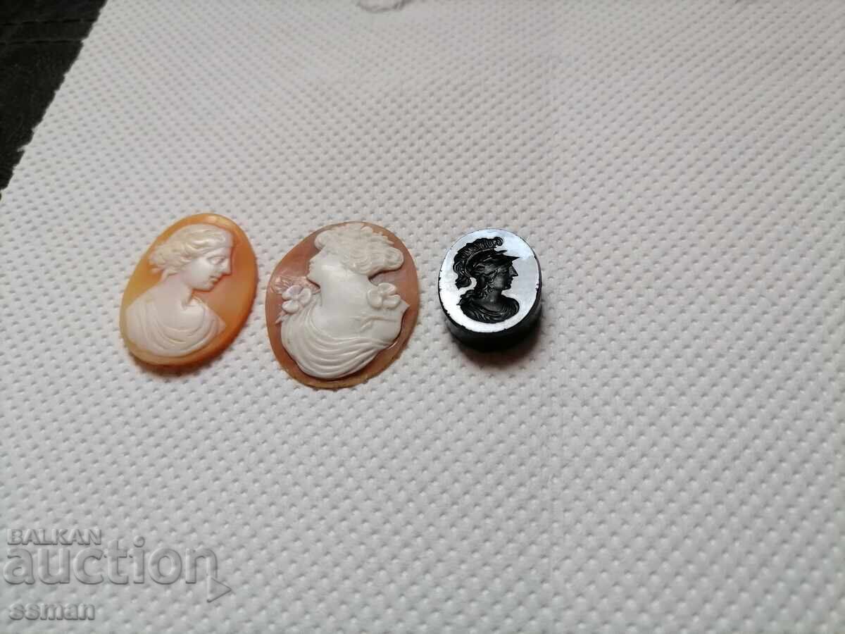 κάμεα καμέες από ραπάν και οψιδιανό