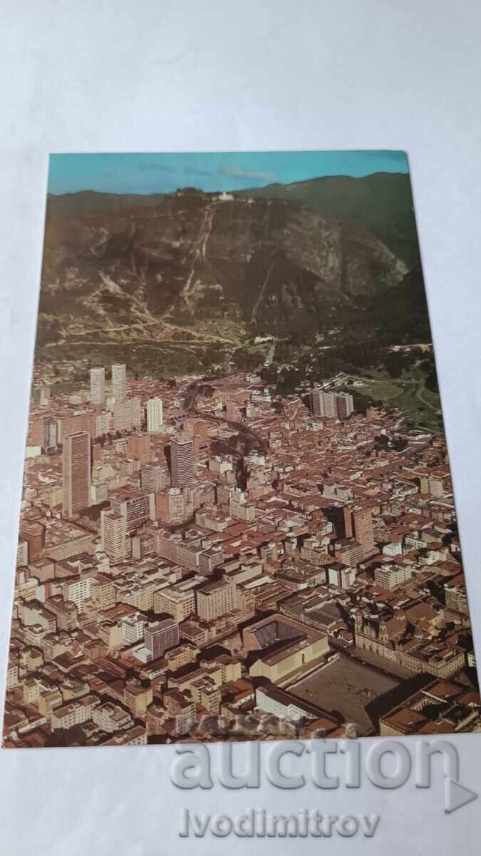 Postcard Bogota Aerial View Postcard Bogota Aerial View