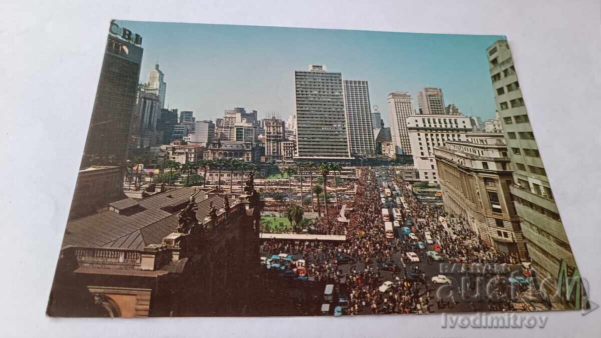 Carte poștală Sao Paulo Viaduta de Cha 1984