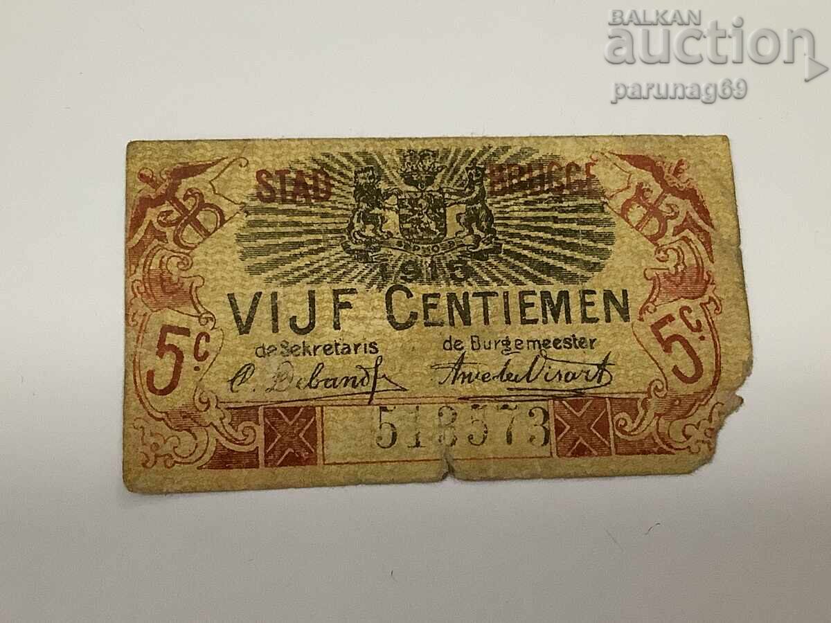 Βέλγιο 0,05 σεντ 1915 Βέλγιο 0,05 σεντ 1915