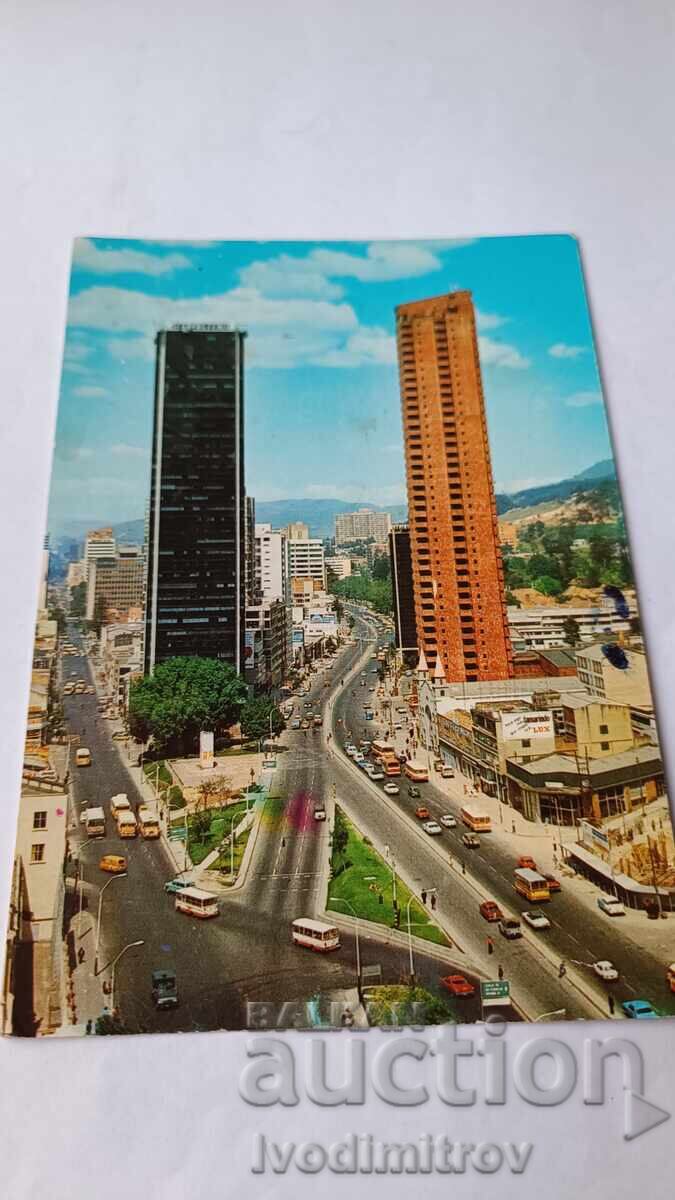 Cartolină poștală Bogota El Hotel Bogota Hilton