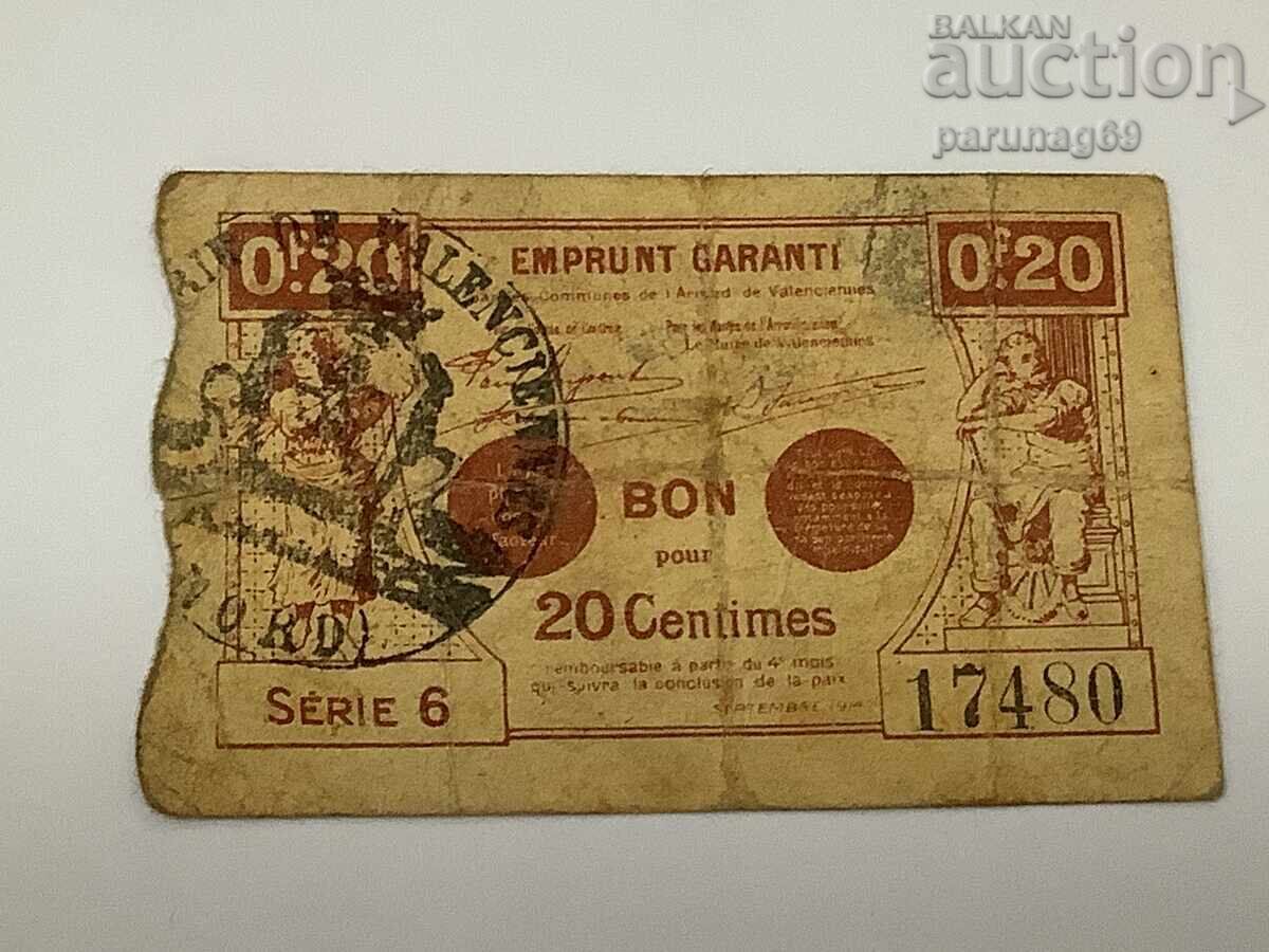 Franța 0,20 franci 1917