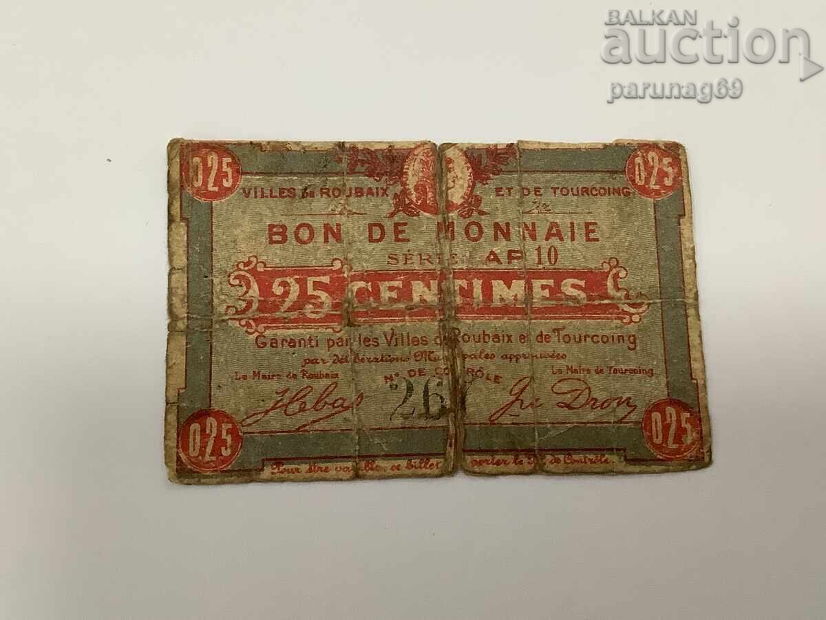 Γαλλία 0,25 φράγκα 1917