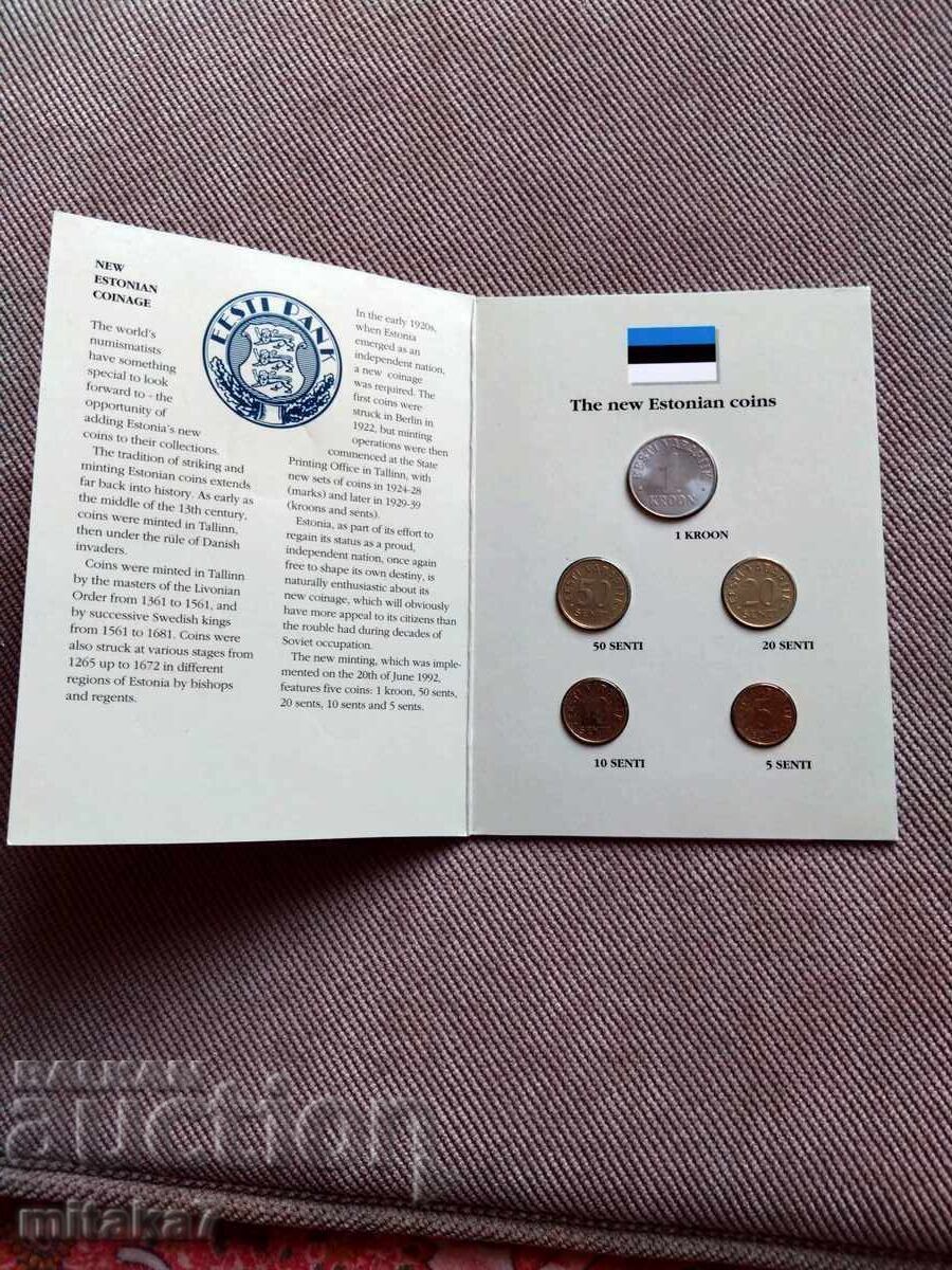 Set monede 1992, Estonia cu preț € 9.00 | 17.60 BGN